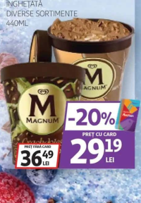 MAGNUM Înghețată diverse sortimente 440ml