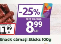 Agricola Snack cârnați Mozaic 100g