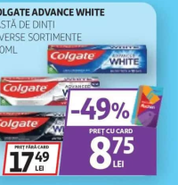 Colgate Advance White Pastă de Dinți diverse sortimente 100ml