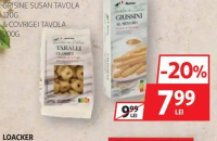 AUCHAN GRISINE SUSAN TAVOLA 120G & COVRIGEI TAVOLA 200G