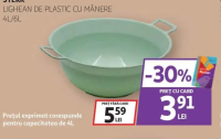 STERK LIGHEAN DE PLASTIC CU MÂNERE 4L/6L