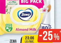 ZEWA HÂRTIE IGIENICĂ UMEDĂ, ALMOND, 80 BUC.