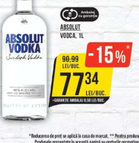 ABSOLUT VODCA, 1L