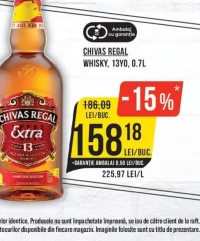 CHIVAS REGAL WHISKY, 13YO, 0.7L