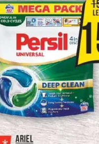 Persil Detergent 4in1 Discs Universal/Clean Color, 60 sp.