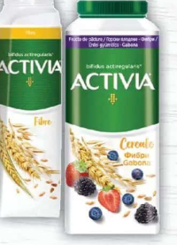 Activia Iaurt de băut, cu fibre/cu fructe de pădure/căpșuni și kiwi/căpșuni și grâu integral, 320g
