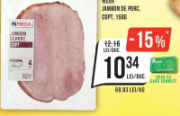 Mega Jambon de porc, copt, 150g
