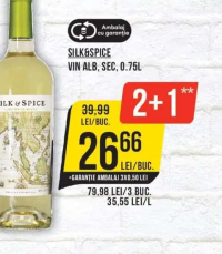 SILK&SPICE VIN ALB, SEC, 0.75L