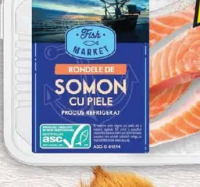 Fish Market Rondele de somon cu piele