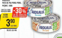 Ardealul Pate de pui/porc/porc picant, 100g
