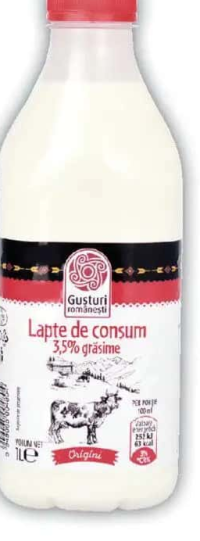 Gusturi Românești Lapte 3.5% grăsime 1L