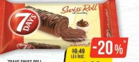 7DAYS Swiss Roll Ruladă cu cremă cacao, 200g