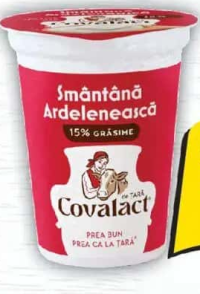 Covalact de Țară Smântână Ardelenească, 15% grăsime, 370g