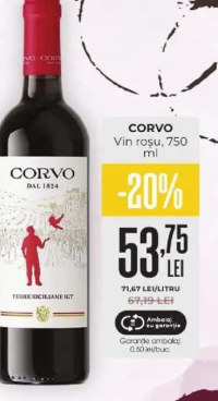 Corvo Vin roșu, 750 ml