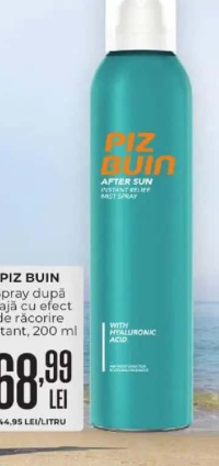 PIZ BUIN Spray după plajă cu efect de răcorire instant, 200 ml