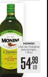 Monini Ulei de măsline extravirgin, 1 litru