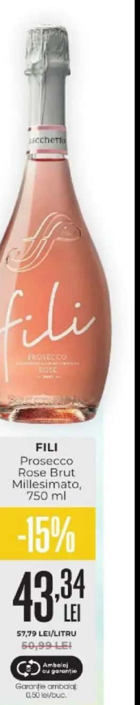 FILI Prosecco Rose Brut Millesimato, 750 ml