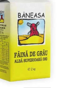 BĂNEASA Făină de grâu albă superioară 000, 2 kg