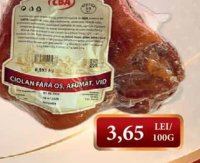 CBA ciolan de porc fără os afumat 100g