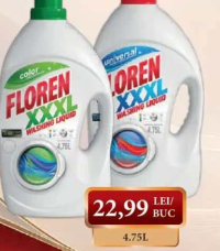 FLOREN Color/Universal detergent rufe lichid 4.75L
