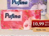 PUFINA hârtie igienică diverse sortimente 8role, 3str.