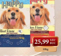 HAPPY hrană uscată pentru câini diverse sortimente 10kg