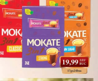 MOKATE 3in1 cafea instant diverse sortimente 17gx24buc