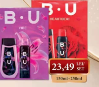 BU pachet cadou (deo spray + gel de duș) 150ml+250ml