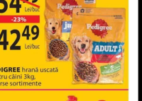 PEDIGREE hrană uscată pentru câini 3kg diverse sortimente