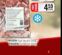 FROZEN ficat de pui 500g / FROZEN csirkemáj 500g