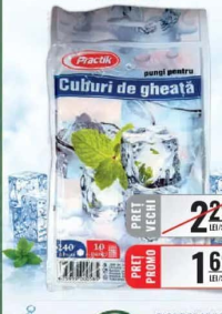 PRACTIK pungi pentru cuburi de gheață, 10buc/set