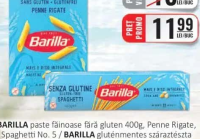 BARILLA paste făinoase fără gluten 400g