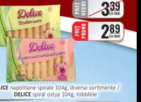 DELICE napolitane spirale 104g diverse sortimente