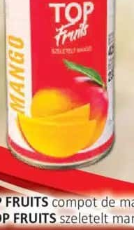 TOP FRUITS compot de mango, felii 425g