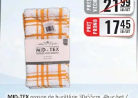 MID-TEX prosop de bucătărie 30x55cm, 4buc/set