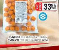 HUNGERIT mini chiftele Kiev 1000g / HUNGERIT mini kijevi húsgolyók 1000g