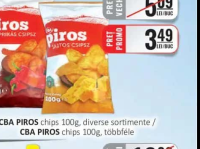 CBA PIROS chips 100g diverse sortimente