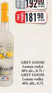 GREY GOOSE Lemon vodcă 40% alc., 0.7L
