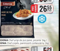 EDENIA Chef aripi de pui pane, picante 1kg / EDENIA Chef csípős, panírozott csirkeszárny 1kg