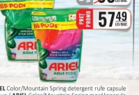 ARIEL Color/Mountain Spring detergent rufe capsule 65buc