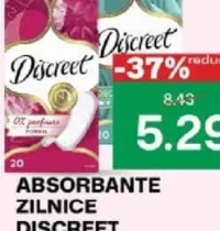 Absorbante zilnice Discreet 20 buc normal plus/deo