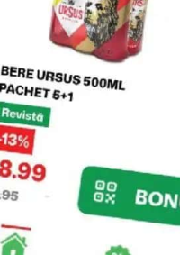 BERE URSUS 500ML PACHET 5+1