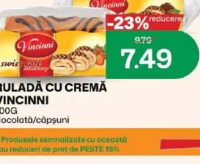 Vincinni Ruladă cu Cremă 300g