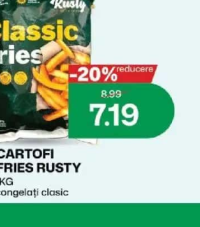 Rusty Classic Fries 1KG cartofi congelati clasic