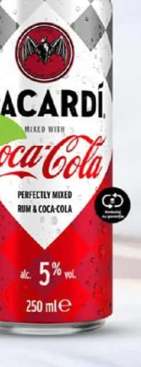 Bacardi Rom cu Coca-Cola 0.25 L