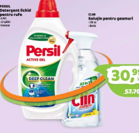 PERSIL Detergent lichid pentru rufe 0.99 L + CLIN Soluție pentru geamuri 500 ml