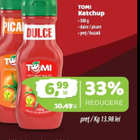 Tomi Ketchup dulce / picant 500g