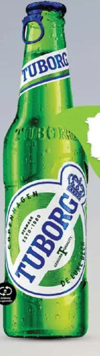 Tuborg Bere blondă sticlă 0.33 L