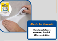 Soudal Banda izolatoare sanitara 38 mm x 3.35 m