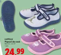 Lupilu Papuci de casă, mărimi 22-27, 1 per.